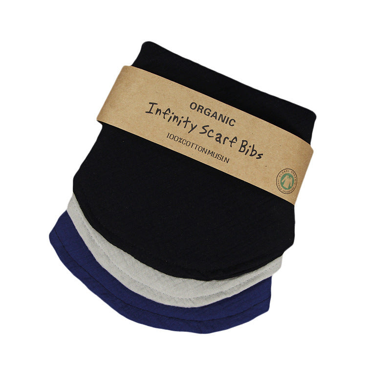 Organic Solid Colour Baby Saliva Dribble Bib