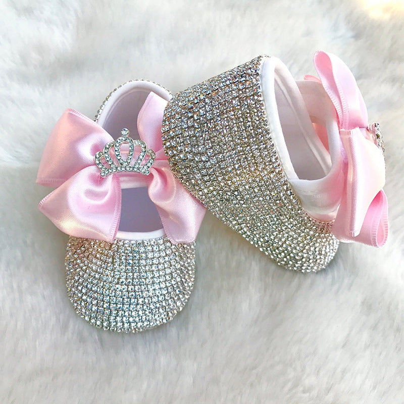 Baby Girls Rhinestone Princess Shoes