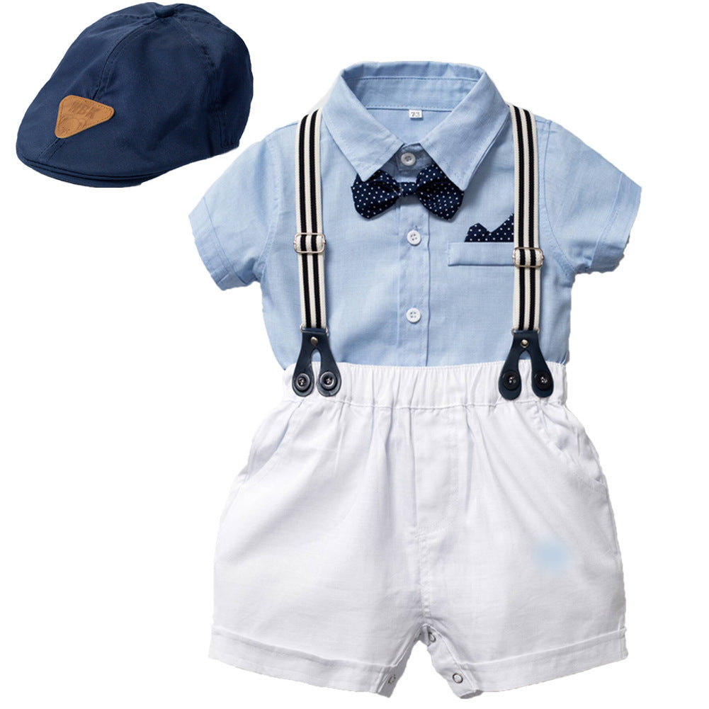 Baby Boy Romper Suit and Hat