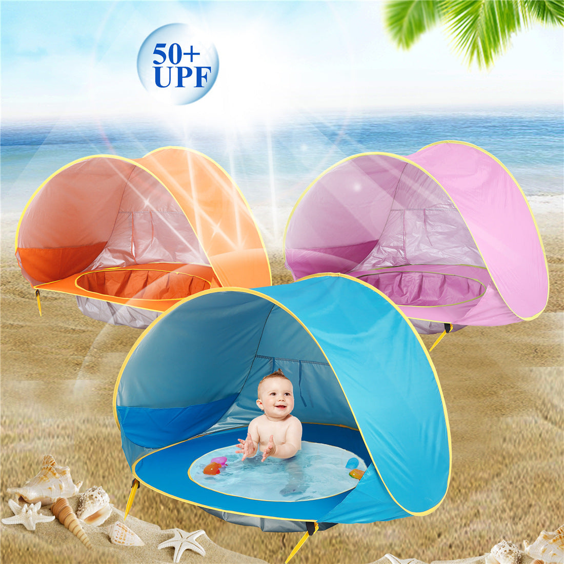 Beach Tent/Sunshade, UV-protecting