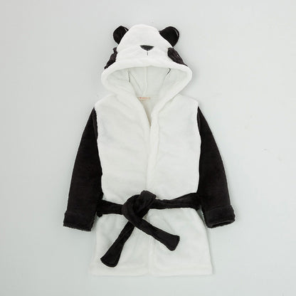 Soft Flannel Animal Character baby bathrobe dressing gown