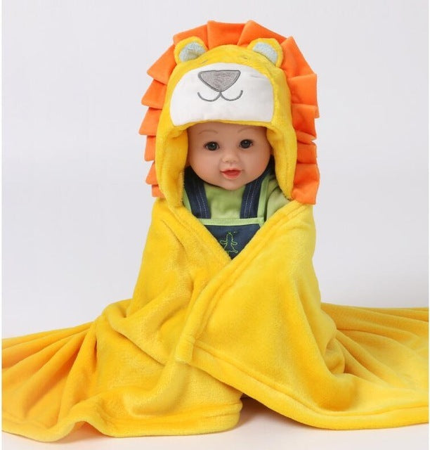 Baby Fleece Animal Dressing Gown