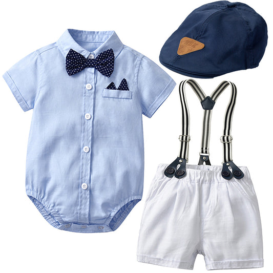 Baby Boy Romper Suit and Hat