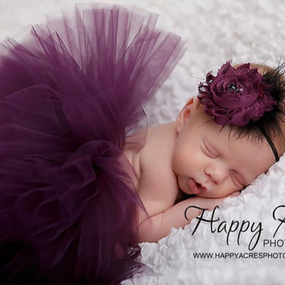 Baby girl Photo prop outfit, tutu and headband