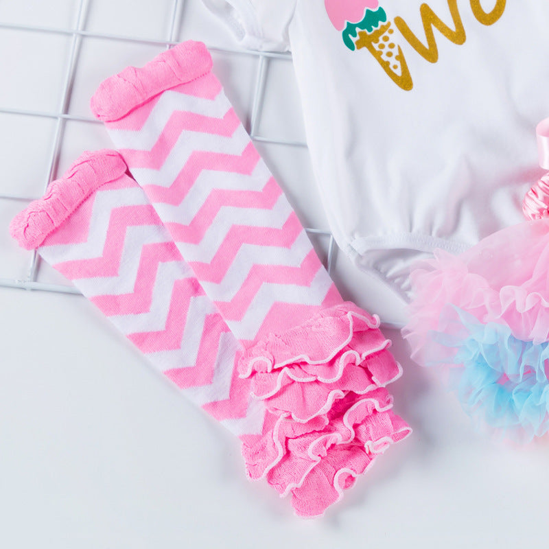 Baby girl 1st birthday one dress party set