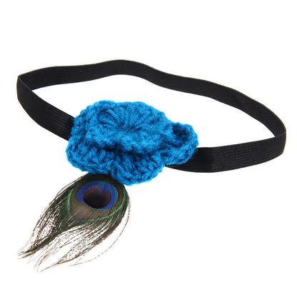 baby photo prop peacock