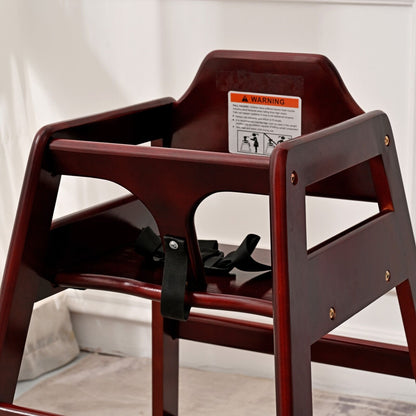 Baby/Toddler Wooden Double Feeding, Portable, Easy To Clean Baby Booster High Chair