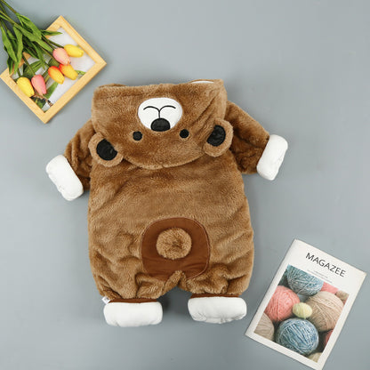 Cute Bear Baby Onesie,  Indoor, Outdoor, Soft Cotton Romper.  Boy/Girl