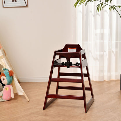 Baby/Toddler Wooden Double Feeding, Portable, Easy To Clean Baby Booster High Chair