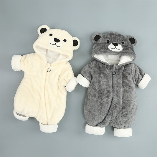 Cute Bear Baby Onesie,  Indoor, Outdoor, Soft Cotton Romper.  Boy/Girl