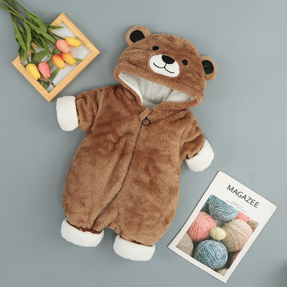 Cute Bear Baby Onesie,  Indoor, Outdoor, Soft Cotton Romper.  Boy/Girl