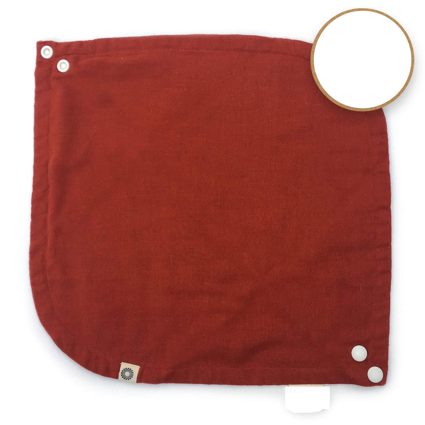 Organic Solid Colour Baby Saliva Dribble Bib