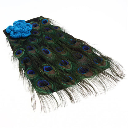 baby photo prop peacock