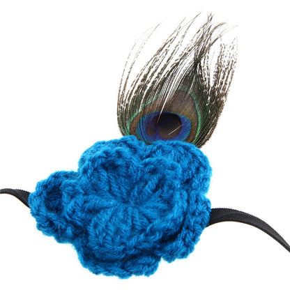 baby photo prop peacock
