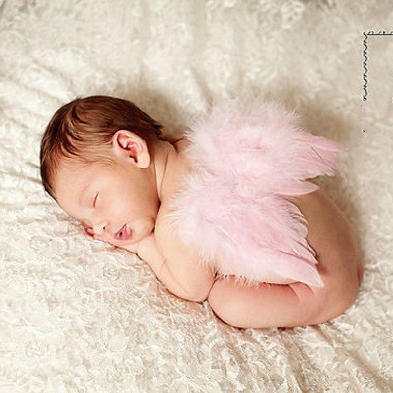 Crown Headband And Angel Feather Wings Baby Photo Props