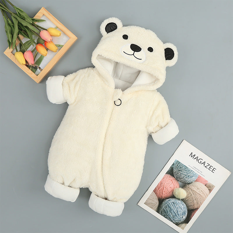 Cute Bear Baby Onesie,  Indoor, Outdoor, Soft Cotton Romper.  Boy/Girl
