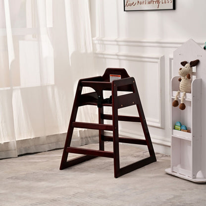Baby/Toddler Wooden Double Feeding, Portable, Easy To Clean Baby Booster High Chair