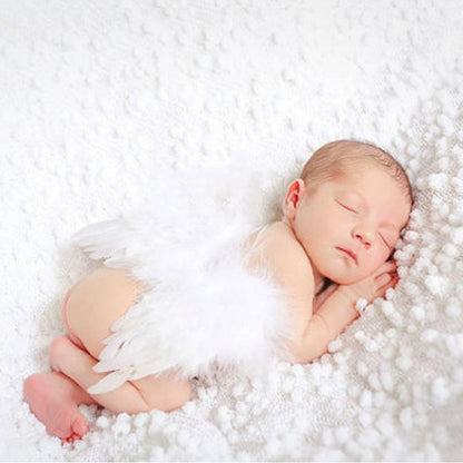 Crown Headband And Angel Feather Wings Baby Photo Props