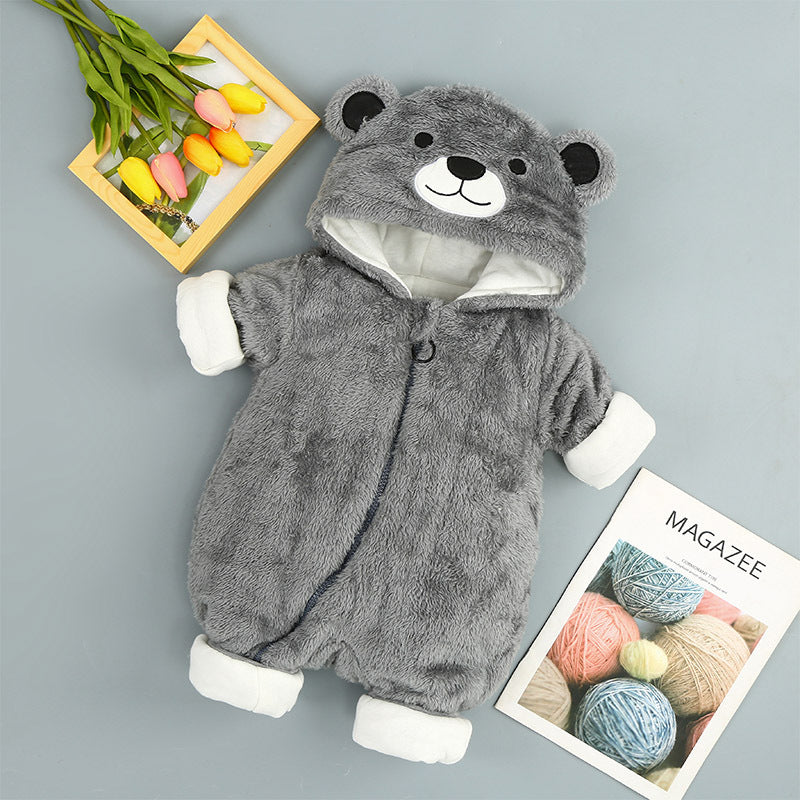 Cute Bear Baby Onesie,  Indoor, Outdoor, Soft Cotton Romper.  Boy/Girl