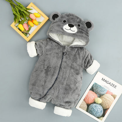 Cute Bear Baby Onesie,  Indoor, Outdoor, Soft Cotton Romper.  Boy/Girl